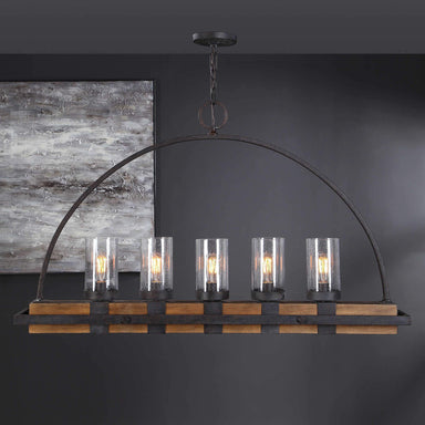 Uttermost Lighting Atwood, 5 Lt Island
