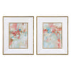 Uttermost Home Uttermost A Touch of Blush and Rosewood Fences Framed Prints, S/2
