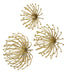 Uttermost Home Decor Uttermost Aga Gold Metal Wall Decor, S/3