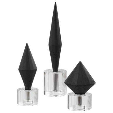 Uttermost Home Decor Uttermost Alize Black, S/3
