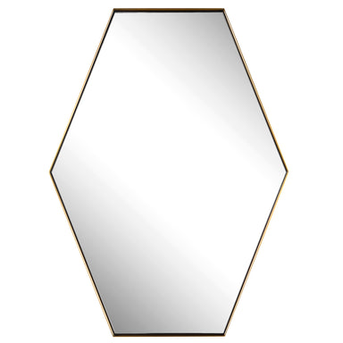 Uttermost Home Decor Uttermost Ankara Brass Hexagon Mirror