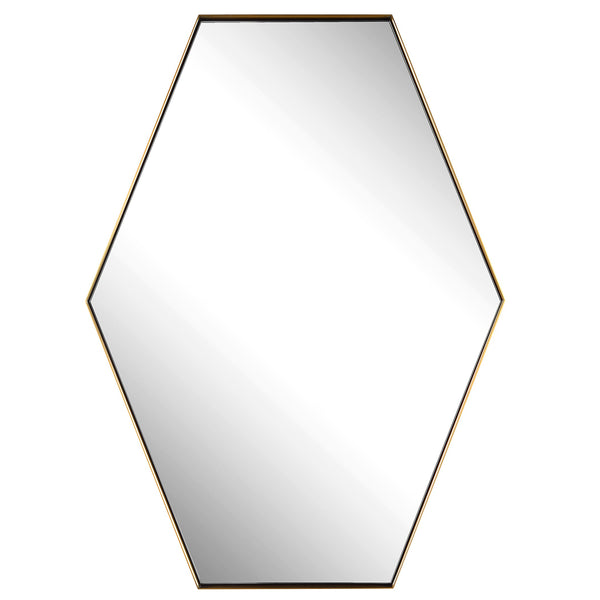 Uttermost Home Decor Uttermost Ankara Brass Hexagon Mirror