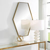 Uttermost Home Decor Uttermost Ankara Brass Hexagon Mirror