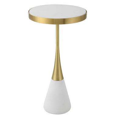 Uttermost Furniture Uttermost Apex White Concrete Accent Table
