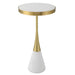 Uttermost Furniture Uttermost Apex White Concrete Accent Table
