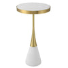 Uttermost Furniture Uttermost Apex White Concrete Accent Table
