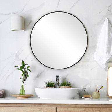 Uttermost Home Decor Uttermost Aria Mirror  - Black