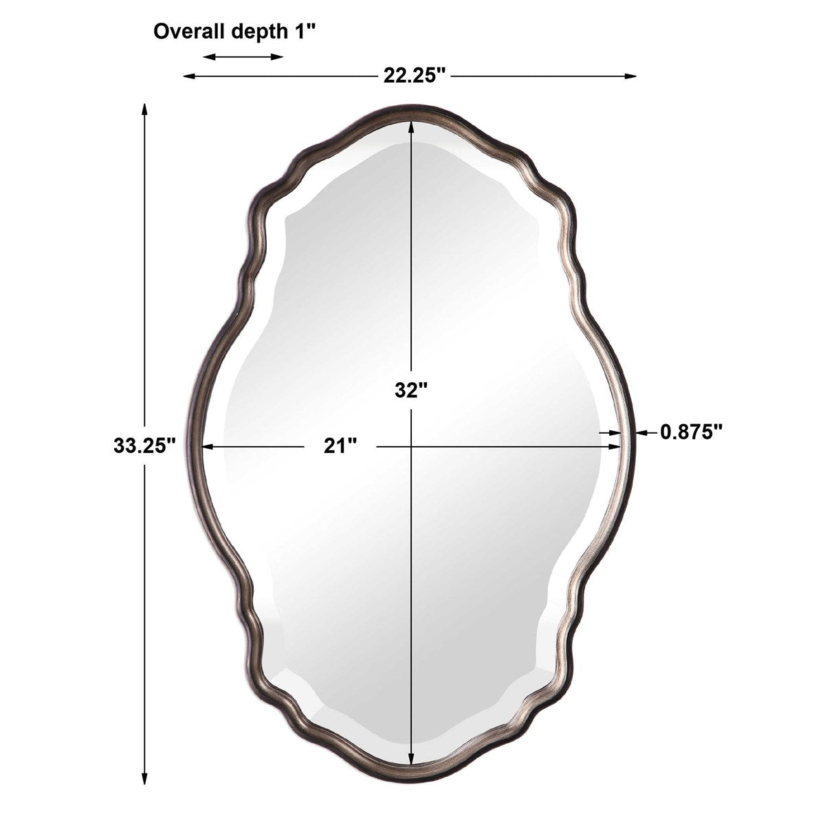 Uttermost Home Decor Uttermost Beacon Mirror - Silver