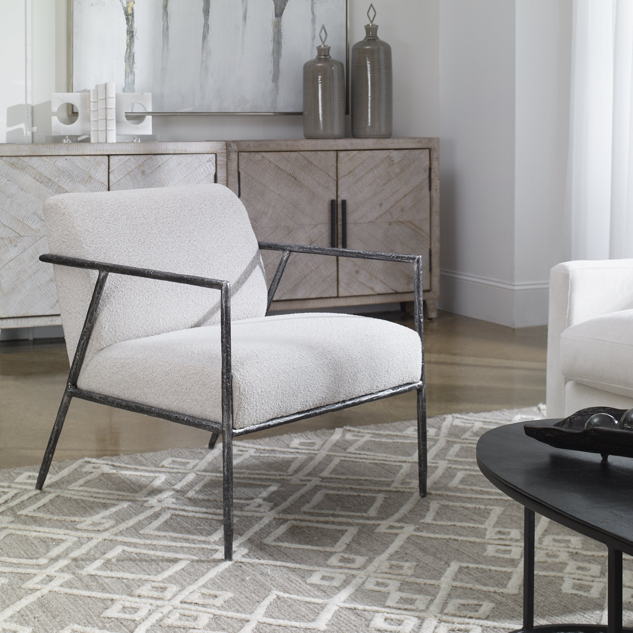 Uttermost Home Motor Freight-Rate To Be Quoted Uttermost Brisbane Light Gray Accent Chair
