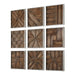 Uttermost Home Uttermost Bryndle Squares Wood Wall Decor S/9