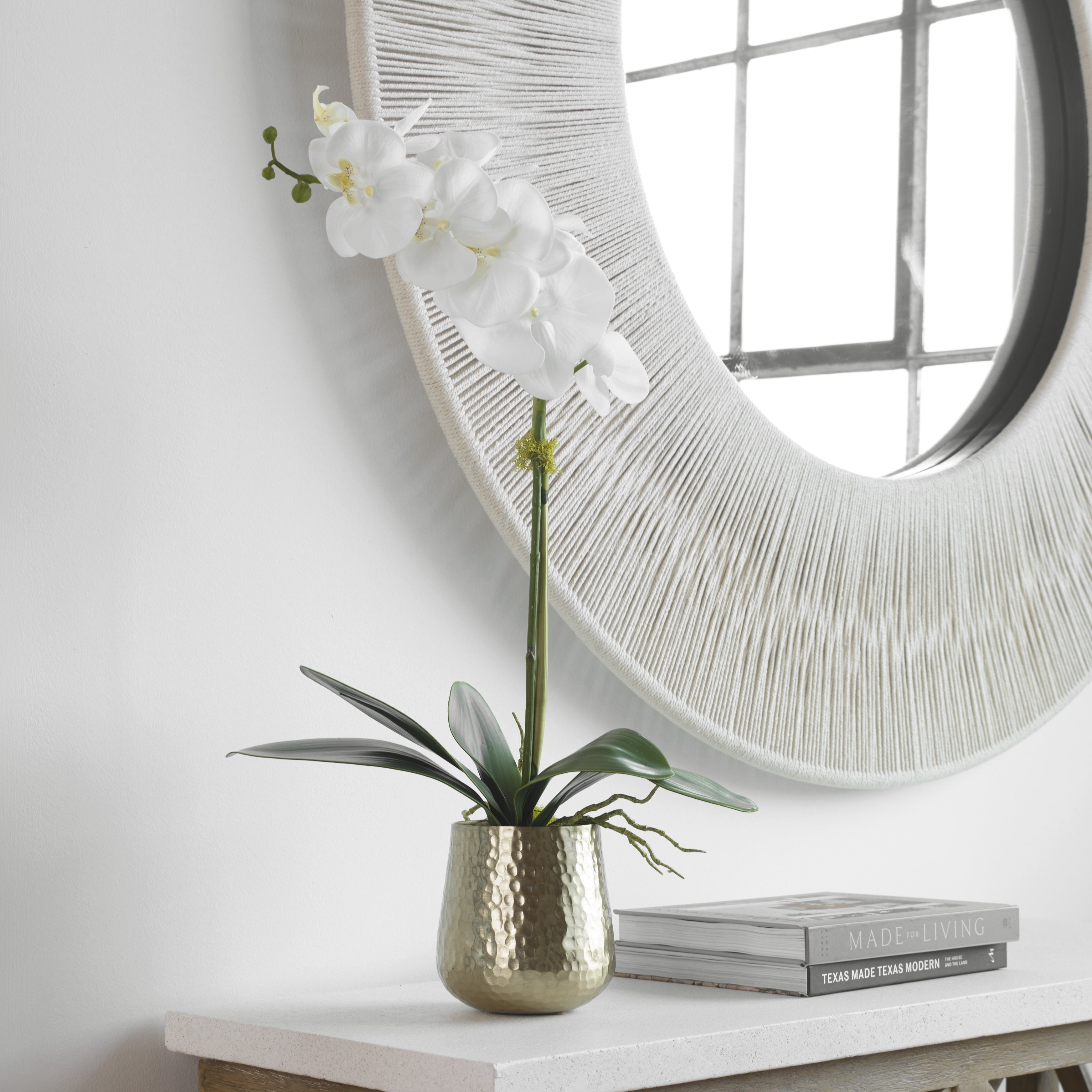 Uttermost Home Uttermost Cami Orchid With Brass Pot