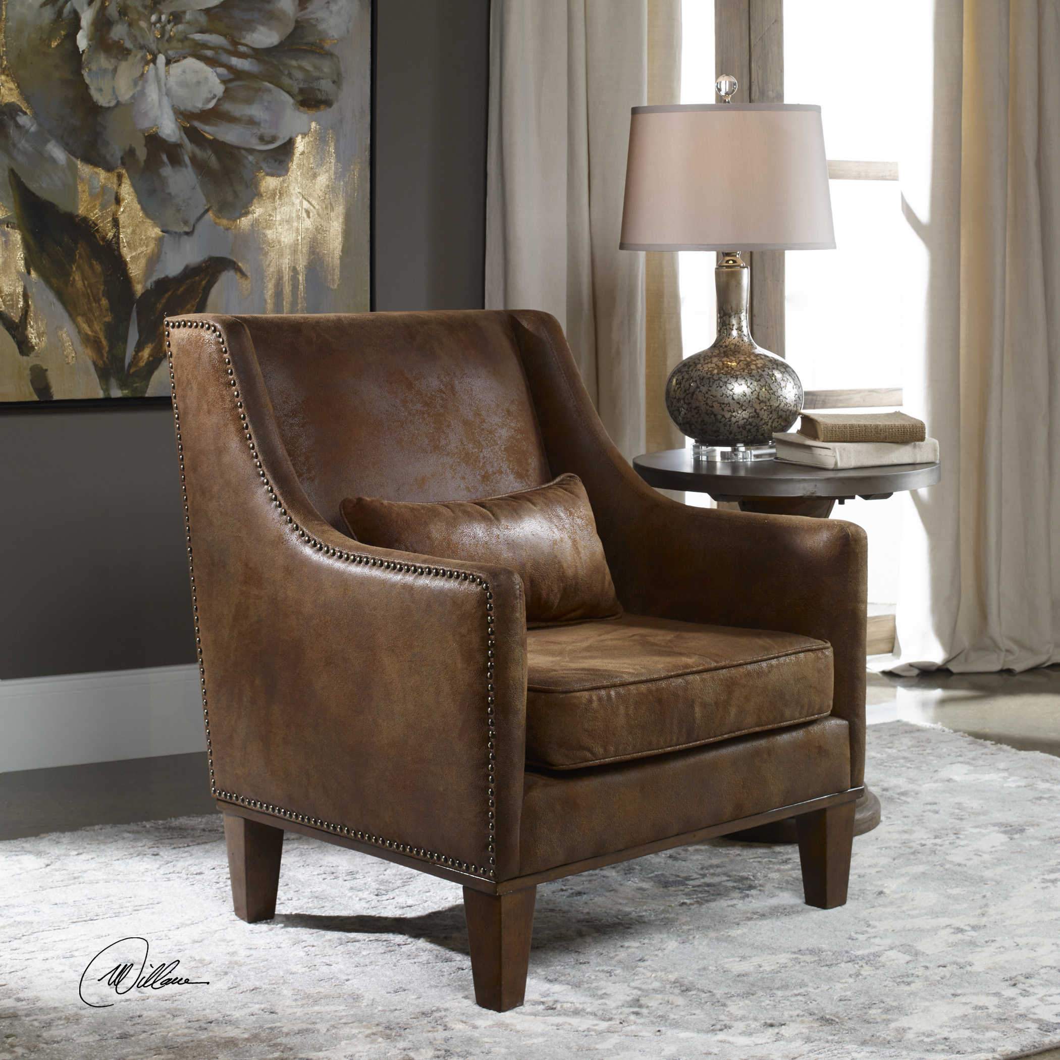 Uttermost Home Motor Freight - Rate to be Quoted Uttermost Clay Armchair