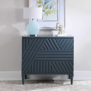 Uttermost Home Motor Freight - Rate to be Quoted Uttermost Colby Drawer Chest, Blue - Shipping November