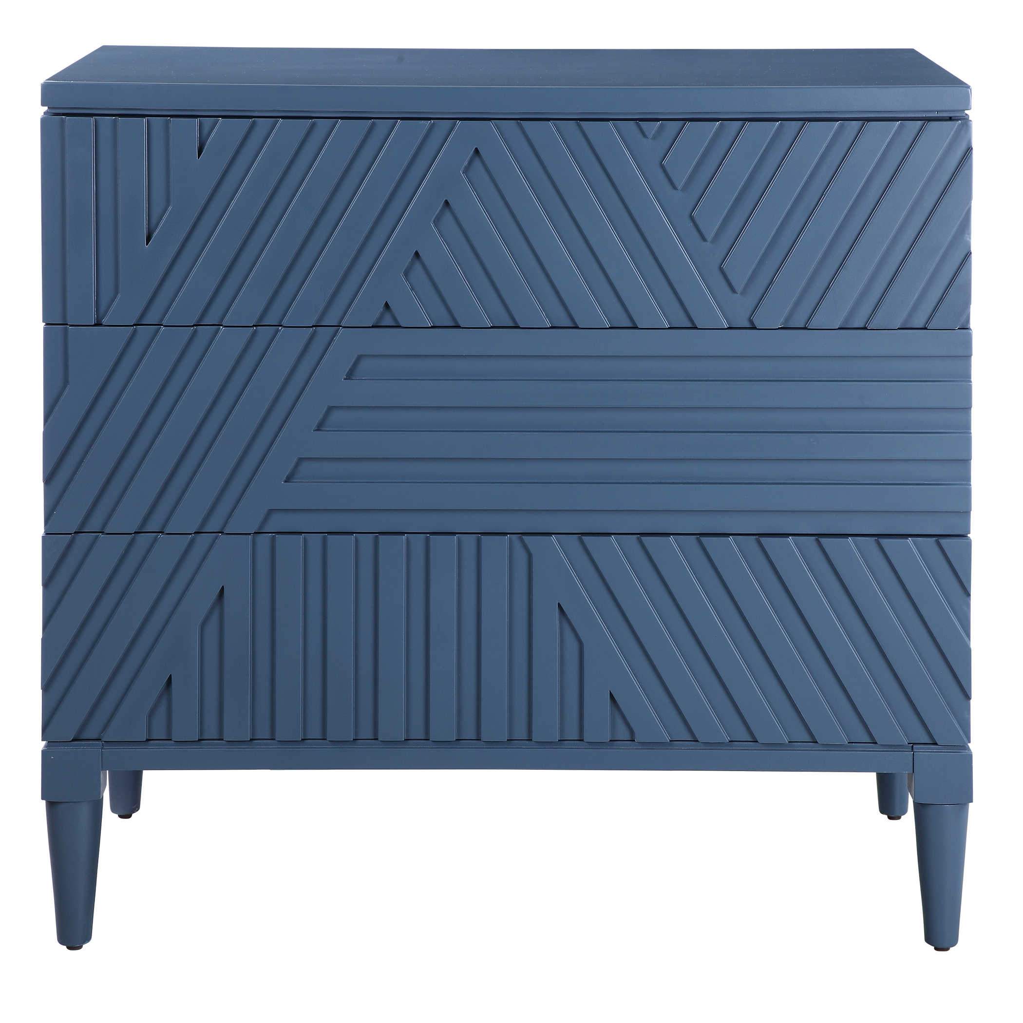 Uttermost Home Motor Freight - Rate to be Quoted Uttermost Colby Drawer Chest, Blue - Shipping November