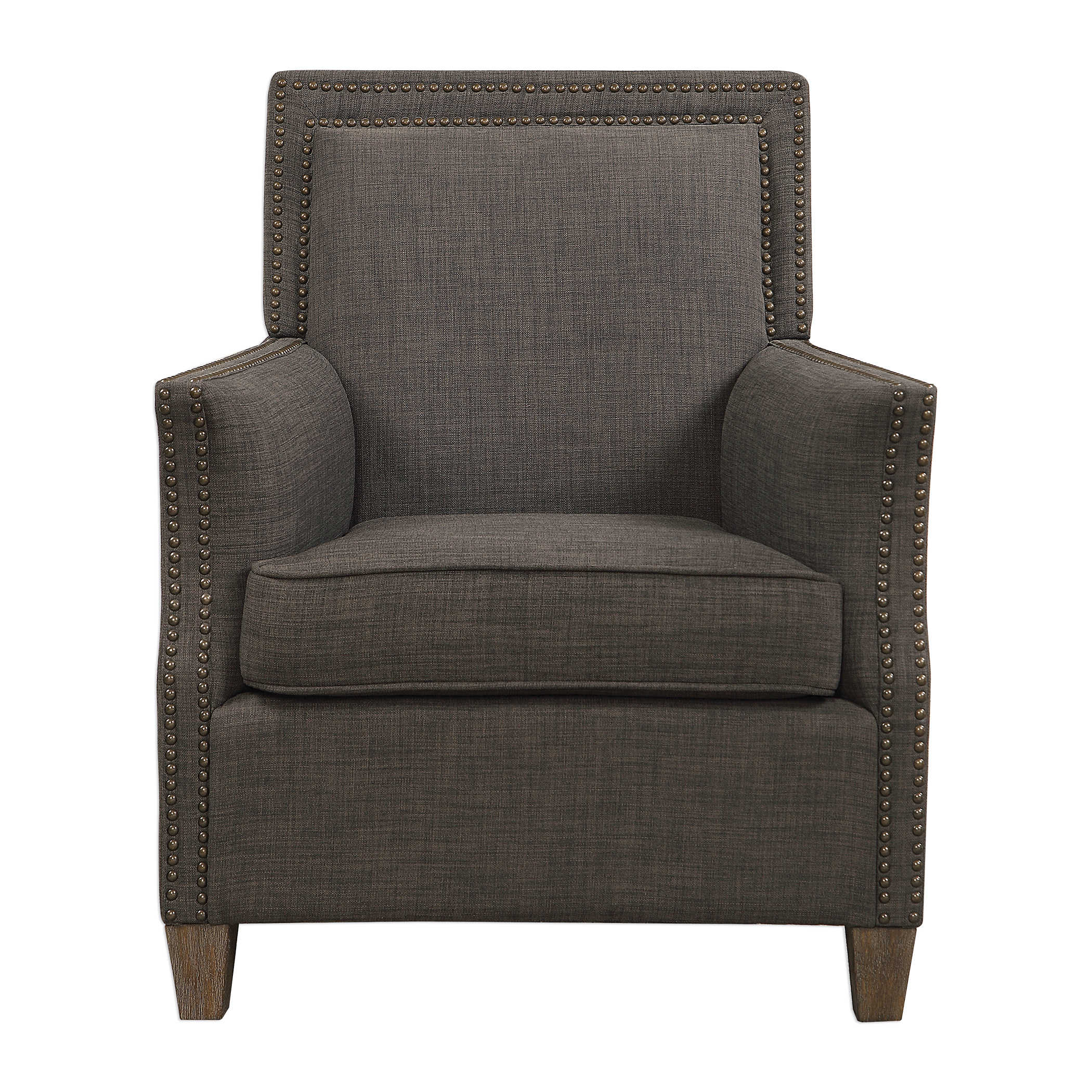 Uttermost Home Motor Freight - Rate to be Quoted Uttermost Darick Armchair, Charcoal