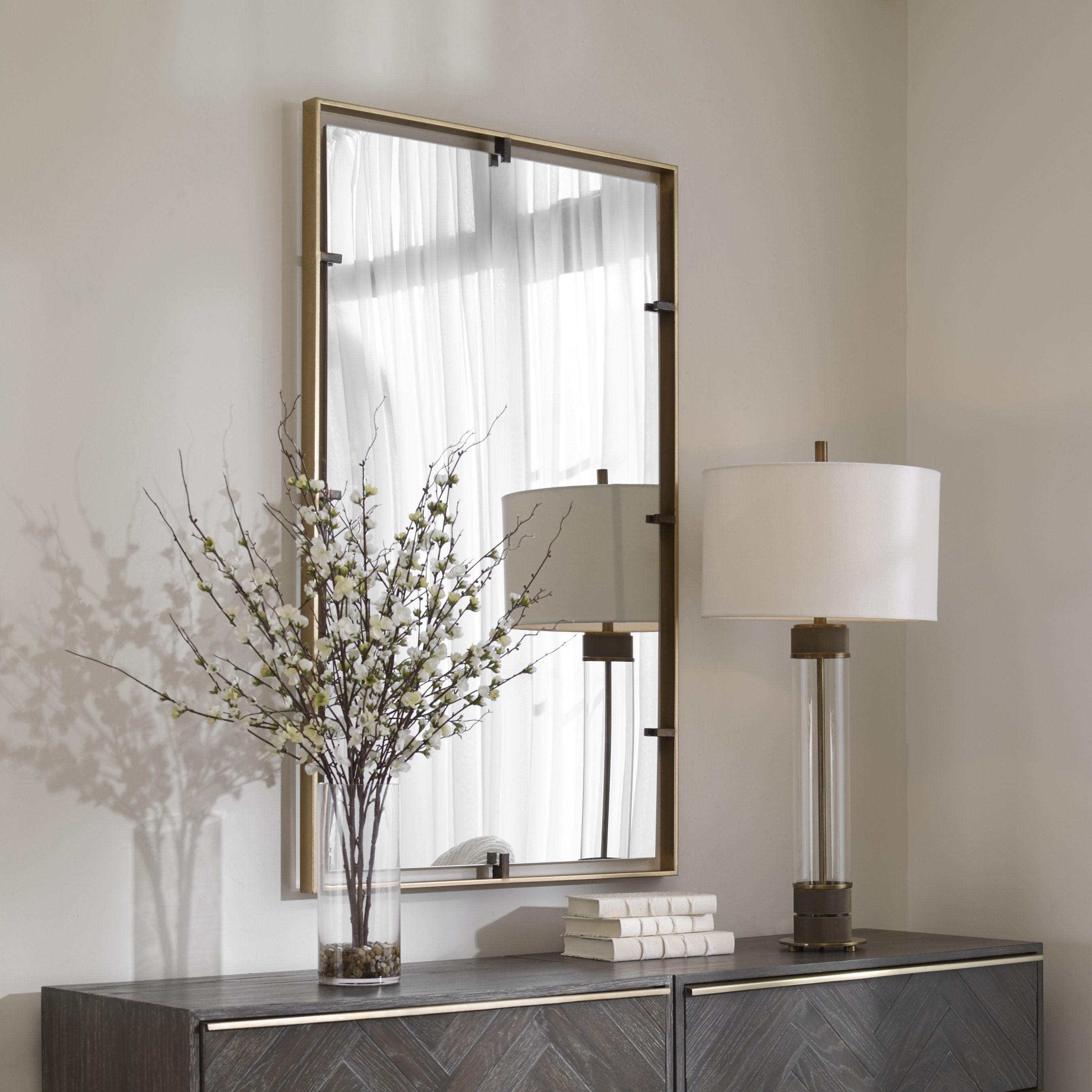 Uttermost Home Motor Freight-Rate To Be Quoted Uttermost Egon Gold Wall Mirror