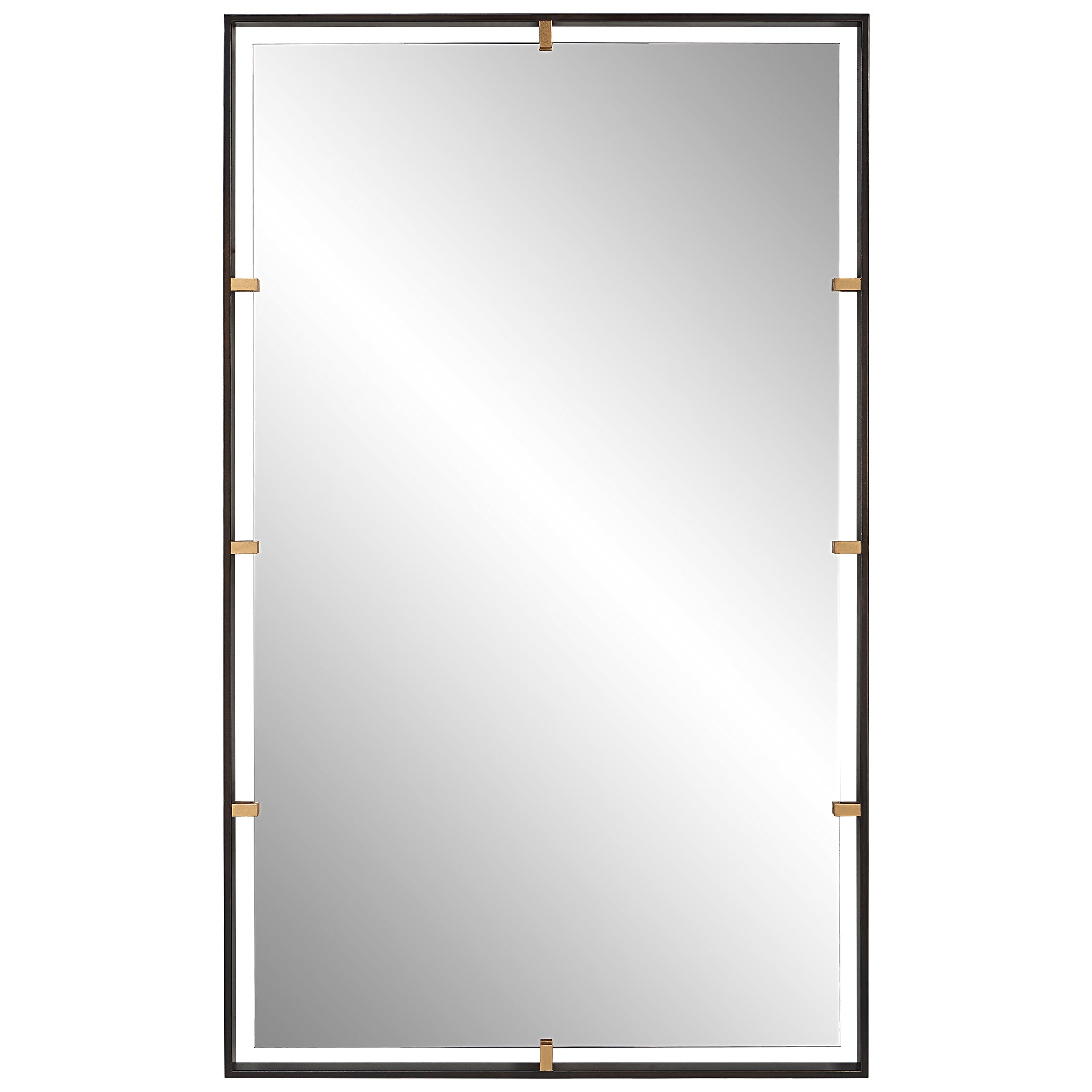 Uttermost Home Decor Motor Freight - Rate to be Quoted Uttermost Egon Rectangular Bronze Mirror