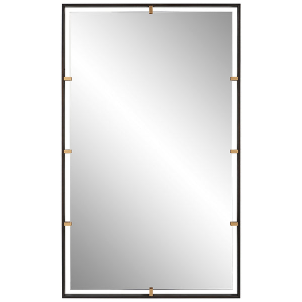 Uttermost Home Decor Motor Freight - Rate to be Quoted Uttermost Egon Rectangular Bronze Mirror