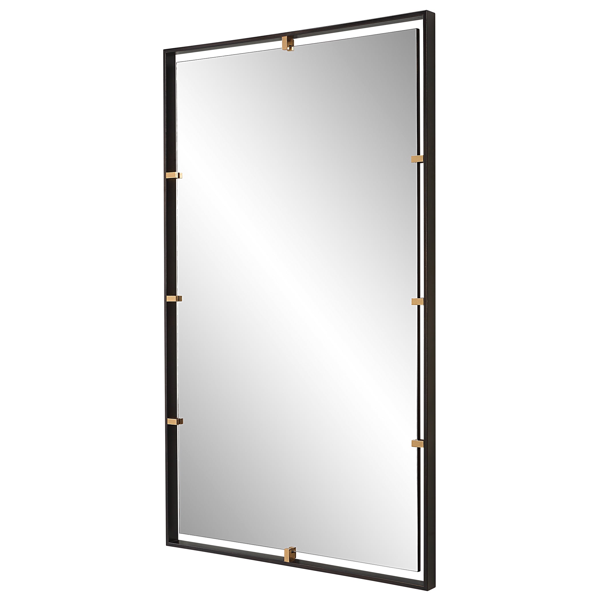 Uttermost Home Decor Motor Freight - Rate to be Quoted Uttermost Egon Rectangular Bronze Mirror