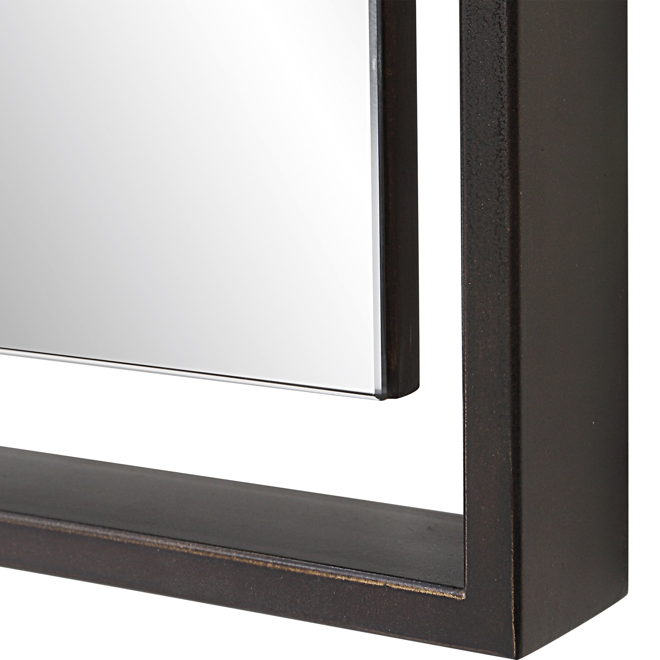 Uttermost Home Decor Motor Freight - Rate to be Quoted Uttermost Egon Rectangular Bronze Mirror