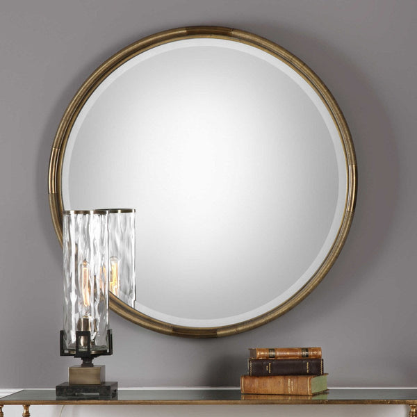 Uttermost Home Decor Oversized-Rate to be Quoted Uttermost Finnick Round Mirror