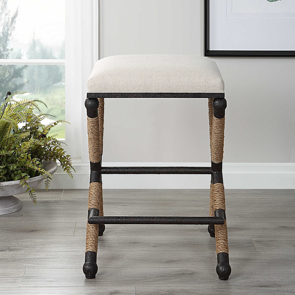 Uttermost Furniture Uttermost Firth Counter Stool, Oatmeal
