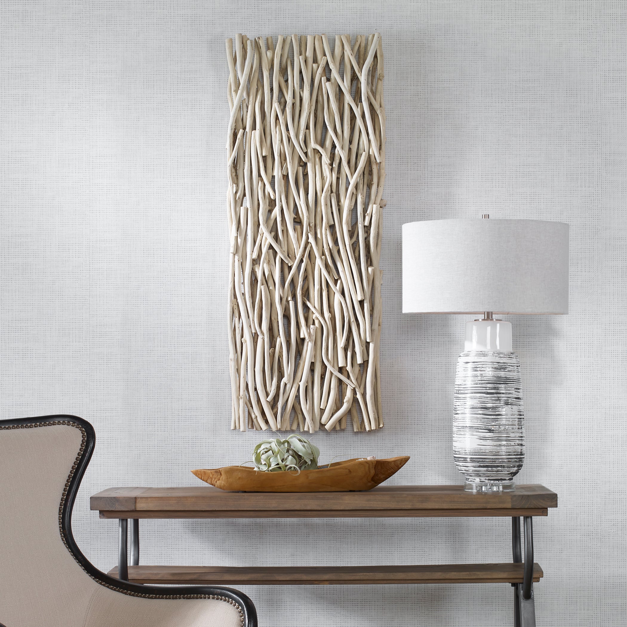 Uttermost Home Decor Uttermost Gathered Teak Bleached Wood Wall Decor