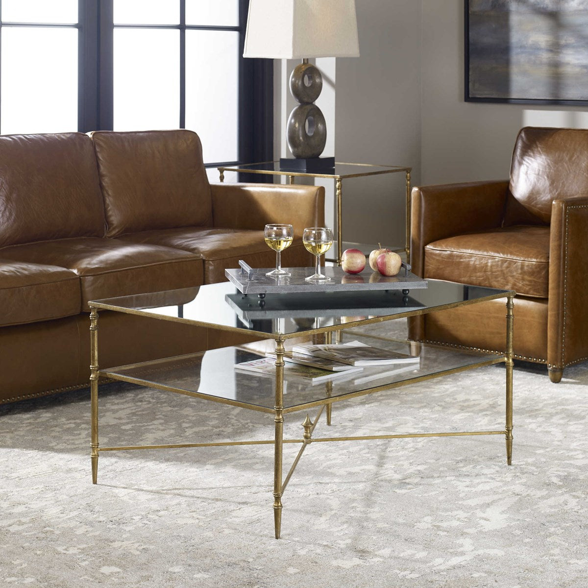 Uttermost Furniture Motor Freight-Rate to be Quoted Uttermost Henzler Coffee Table