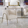 Uttermost Furniture Motor Freight-Rate to be Quoted Uttermost Jacobsen Accent Chair, Shearling