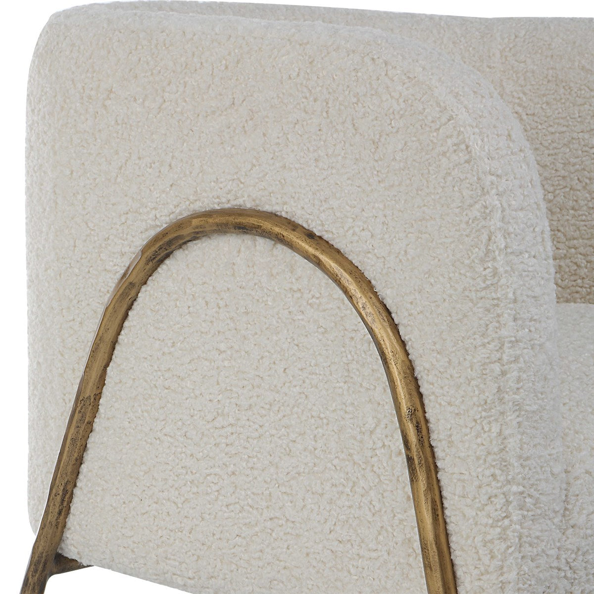 Uttermost Furniture Motor Freight-Rate to be Quoted Uttermost Jacobsen Accent Chair, Shearling