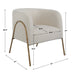 Uttermost Furniture Motor Freight-Rate to be Quoted Uttermost Jacobsen Accent Chair, Shearling