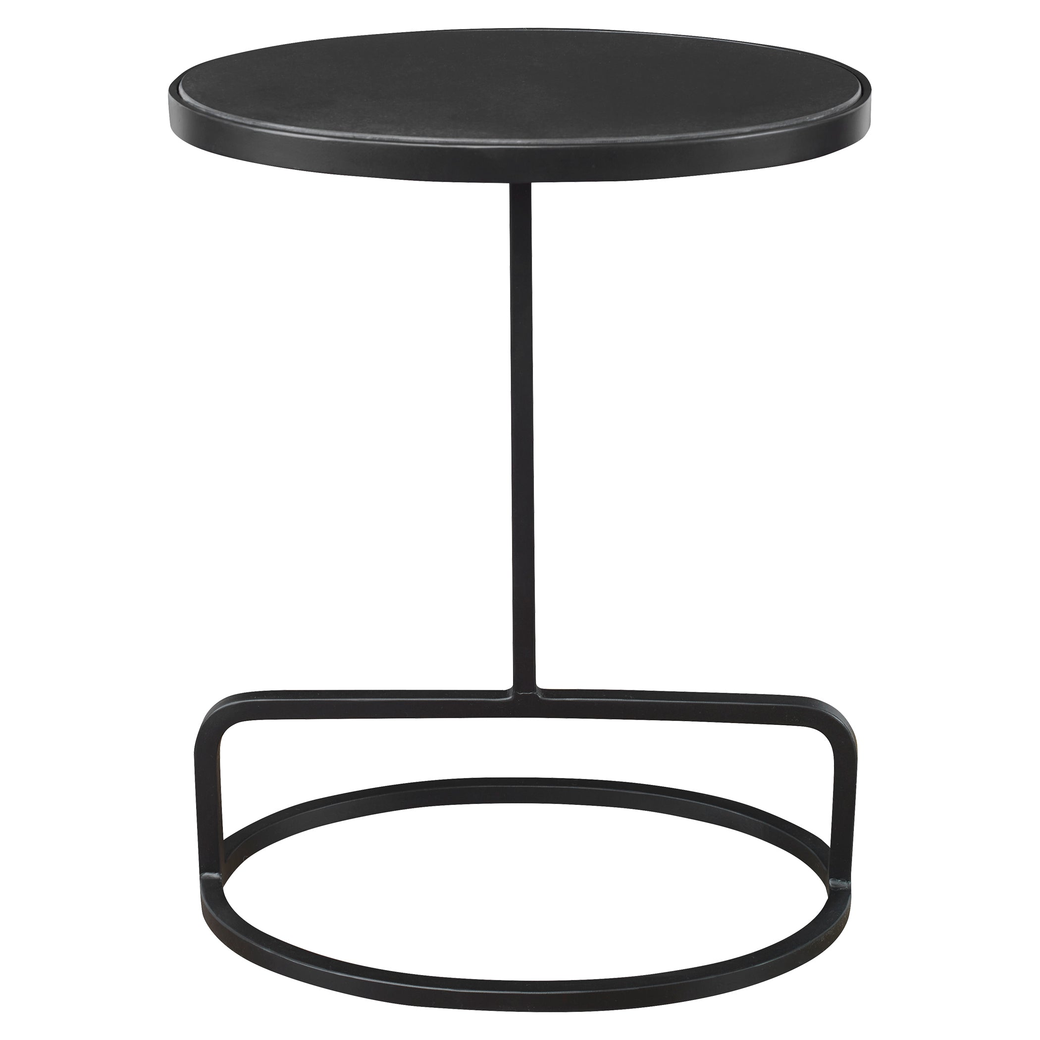 Uttermost Furniture Uttermost Jessenia Black Marble Accent Table