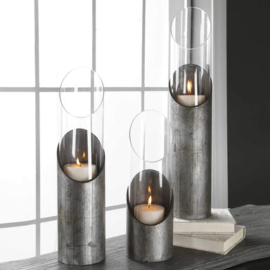 Uttermost Home Uttermost Karter Candleholders, S/3
