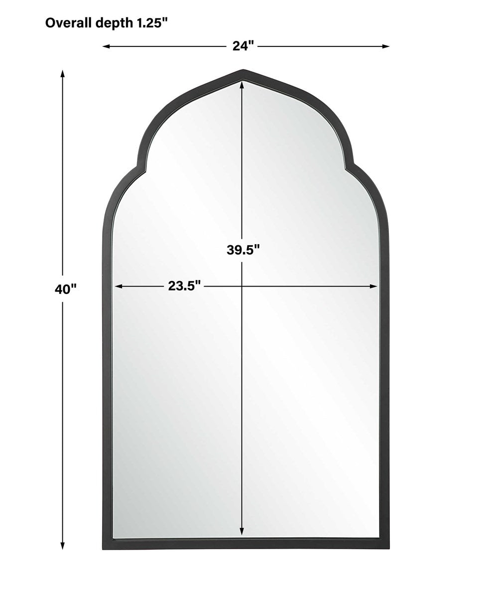 Uttermost Home Decor Uttermost Kenitra Black Arch Mirror