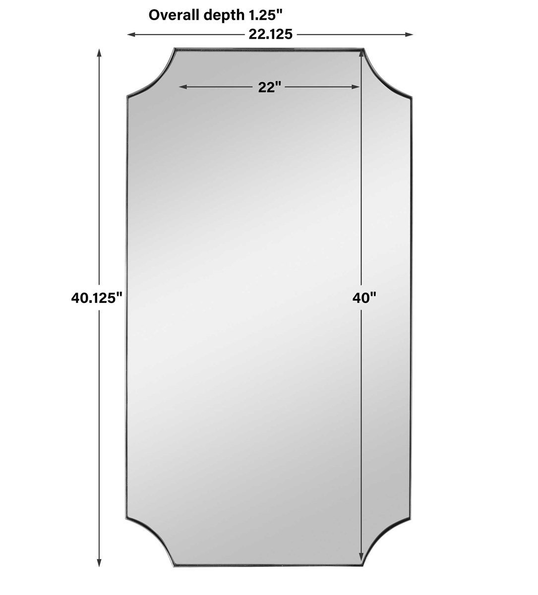 Uttermost Home Uttermost Lennox Nickel Mirror