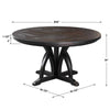 Uttermost Home Motor Freight - Rate to be Quoted Uttermost Maiva Dining Table 2 CARTONS