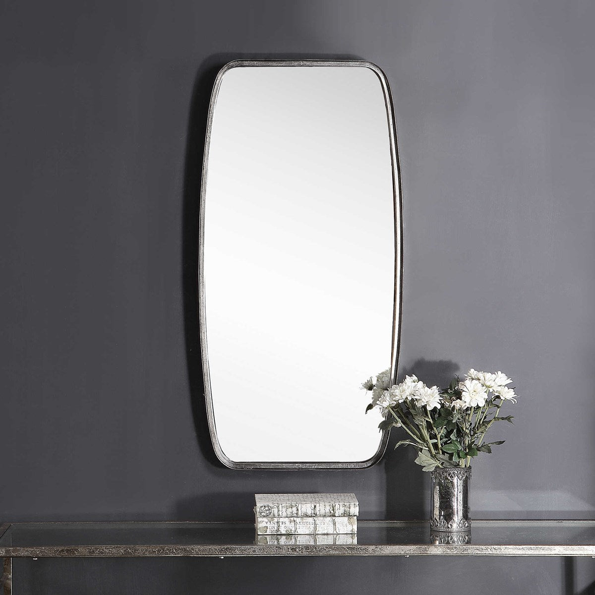 Uttermost Home Decor Uttermost Marilyn Mirror - Antique Silver