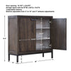 Uttermost Furniture Motor Freight-Rate to be Quoted Uttermost Nadie 2 Door Cabinet