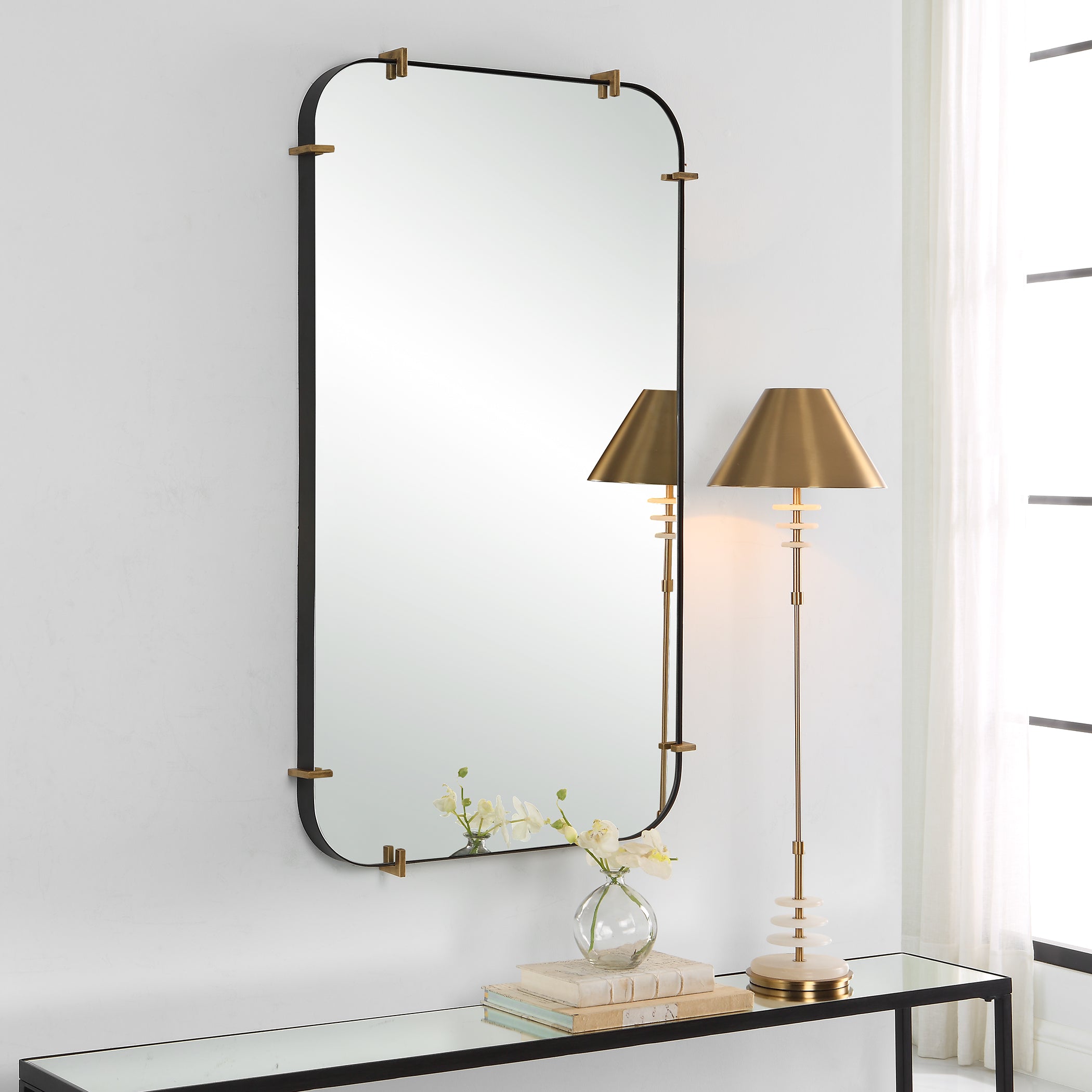 Uttermost Home Decor Uttermost Pali Industrial Iron Mirror