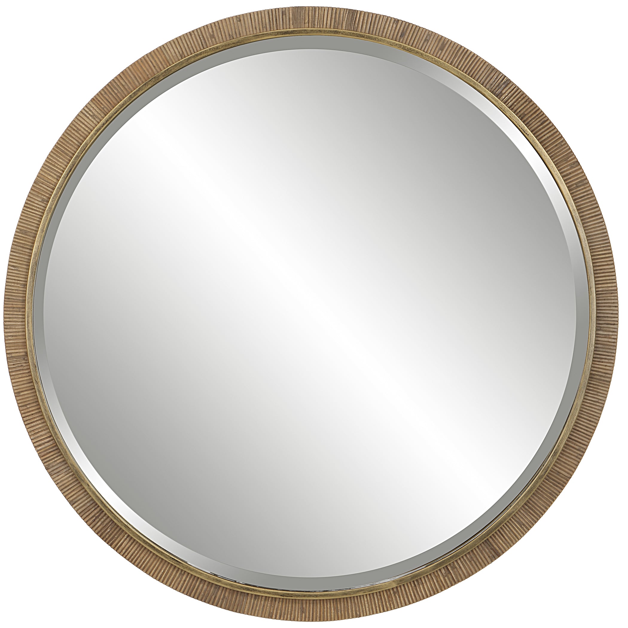 Uttermost Home Decor Motor Freight - Rate to be Quoted Uttermost Paradise Round Rattan Mirror