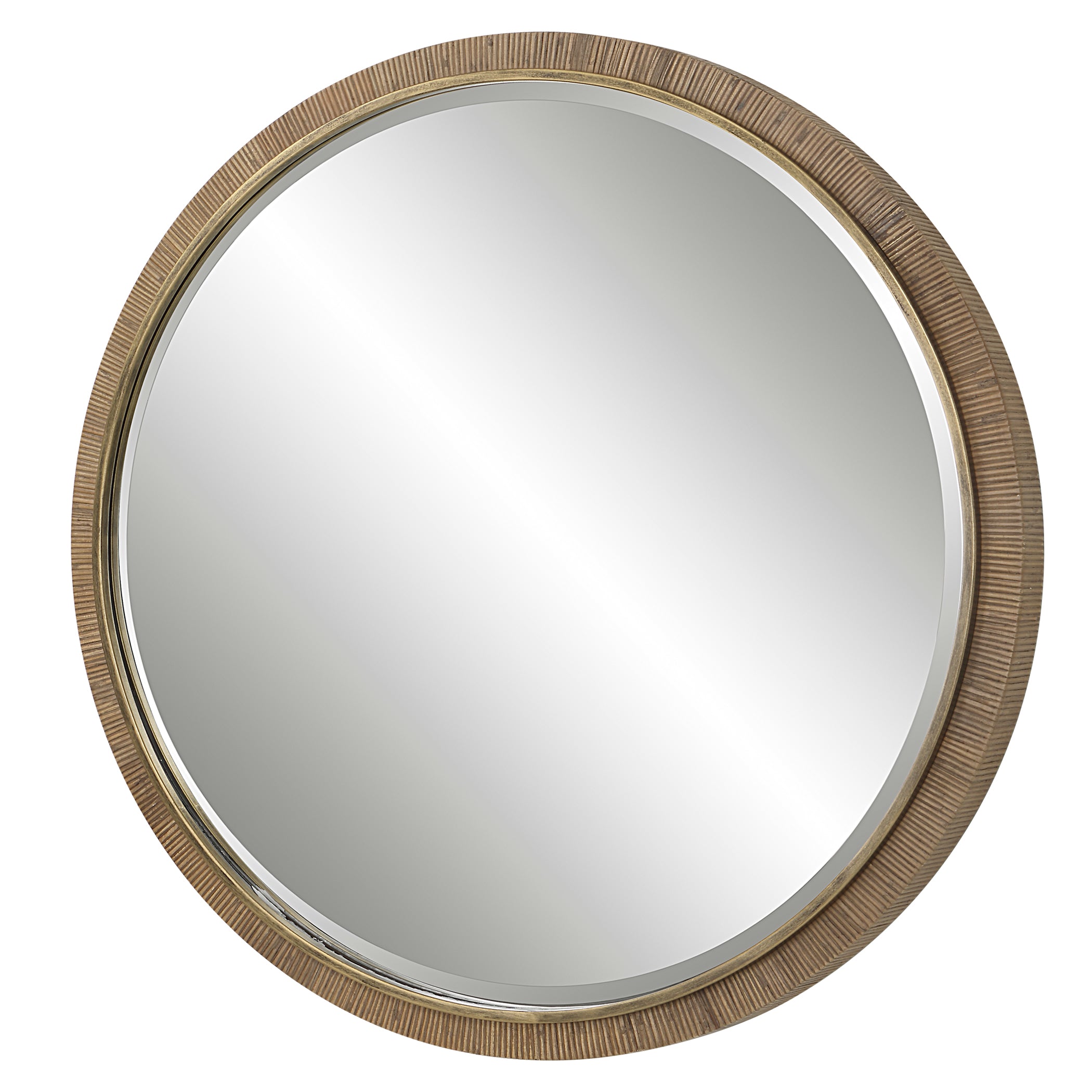 Uttermost Home Decor Motor Freight - Rate to be Quoted Uttermost Paradise Round Rattan Mirror