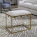Uttermost Home Uttermost Paradox Small Bench, Gold