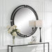 Uttermost Home Decor Motor Freight - Rate to be Quoted Uttermost Quadrant Modern Round Mirror
