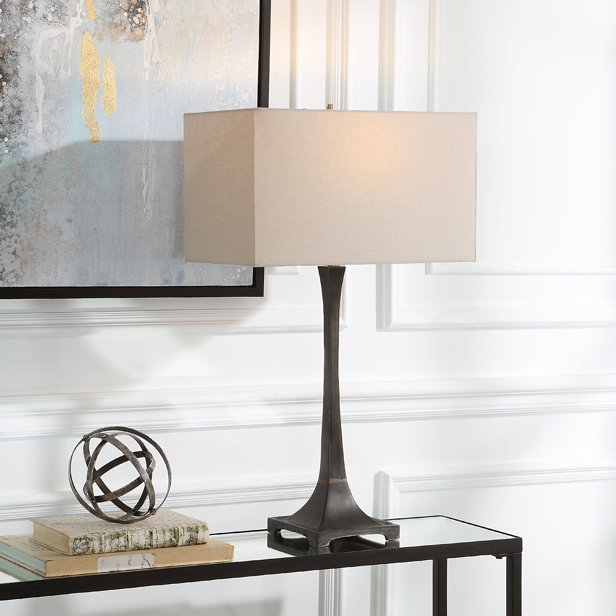 Uttermost Lighting Uttermost Reydan Tapered Iron Table Lamp