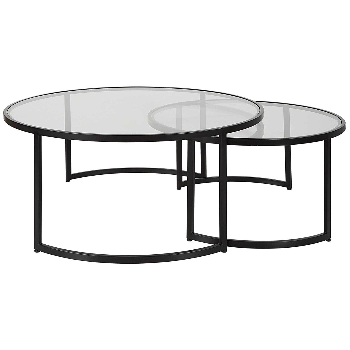 Uttermost Furniture Motor Freight-Rate to be Quoted Uttermost Rhea Nesting Coffee Tables, Black, S/2