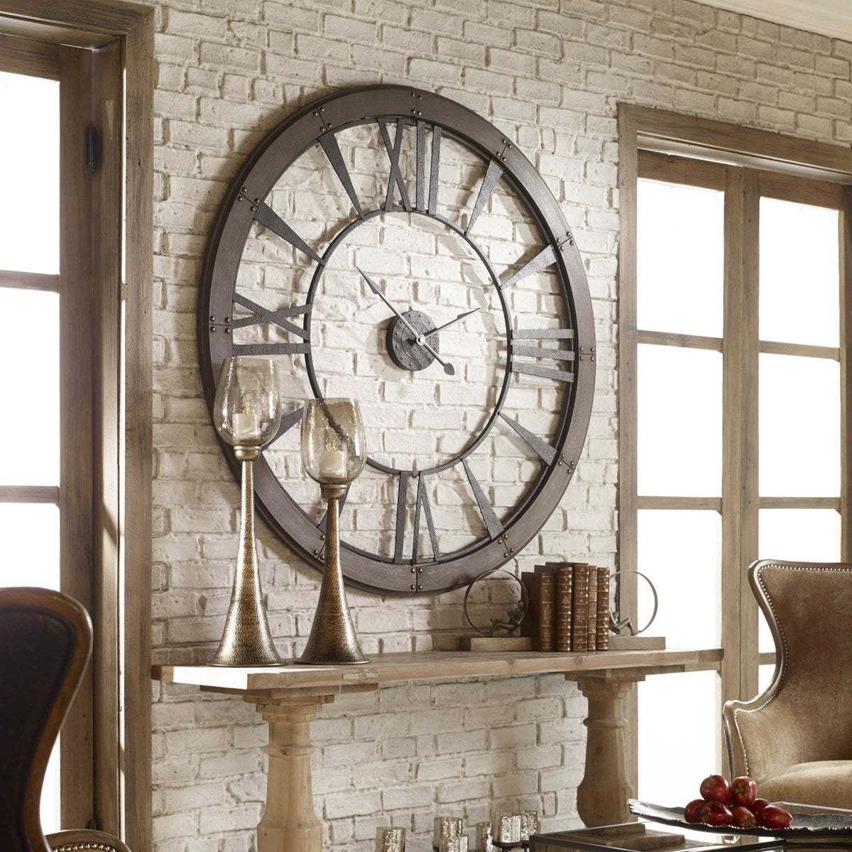 Uttermost Home Oversize - Rate to be Quoted Uttermost Ronan Large Wall Clock