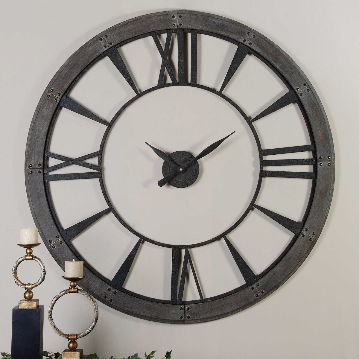 Uttermost Home Oversize - Rate to be Quoted Uttermost Ronan Large Wall Clock