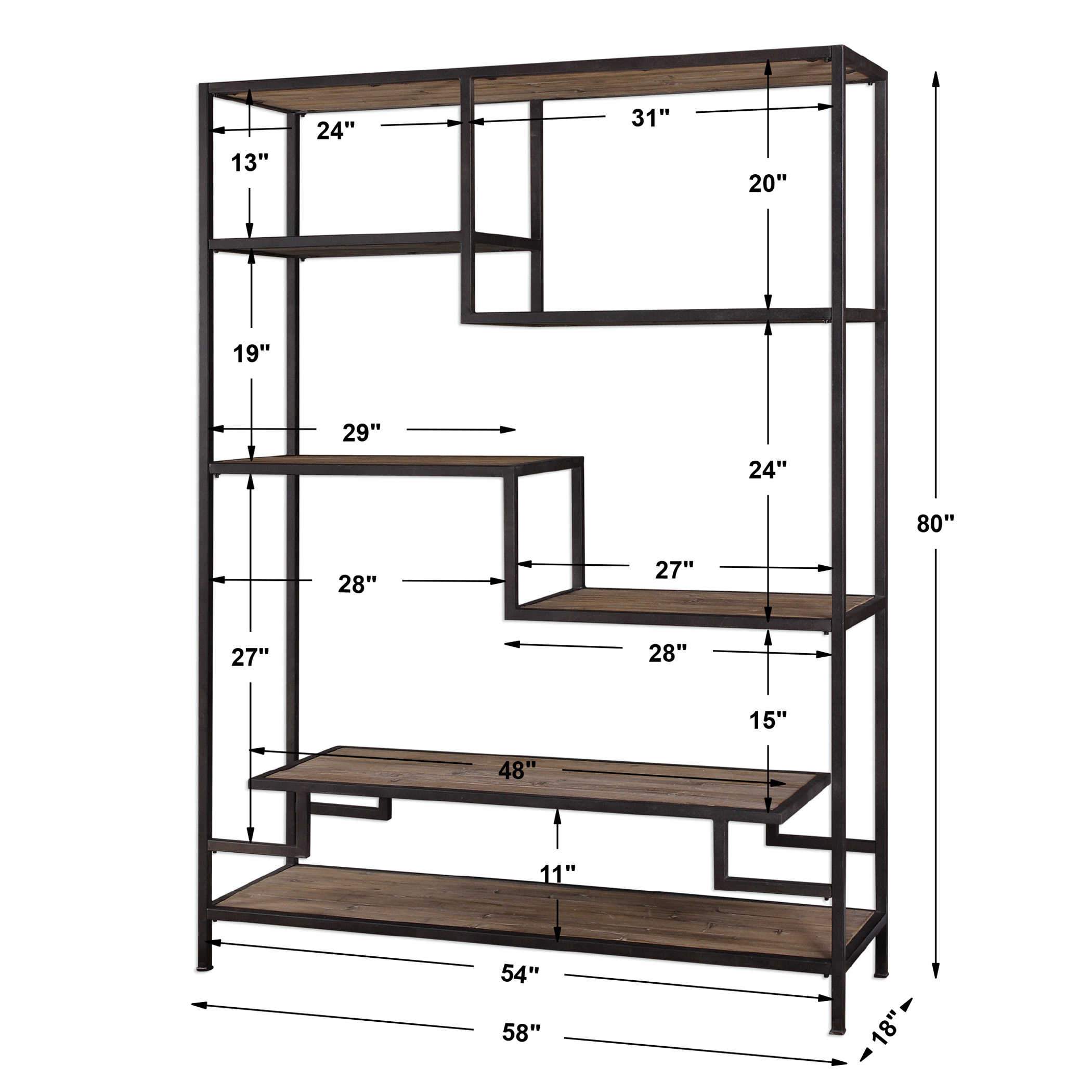 Uttermost Home Motor Freight - Rate to be Quoted Uttermost Sherwin Etagere