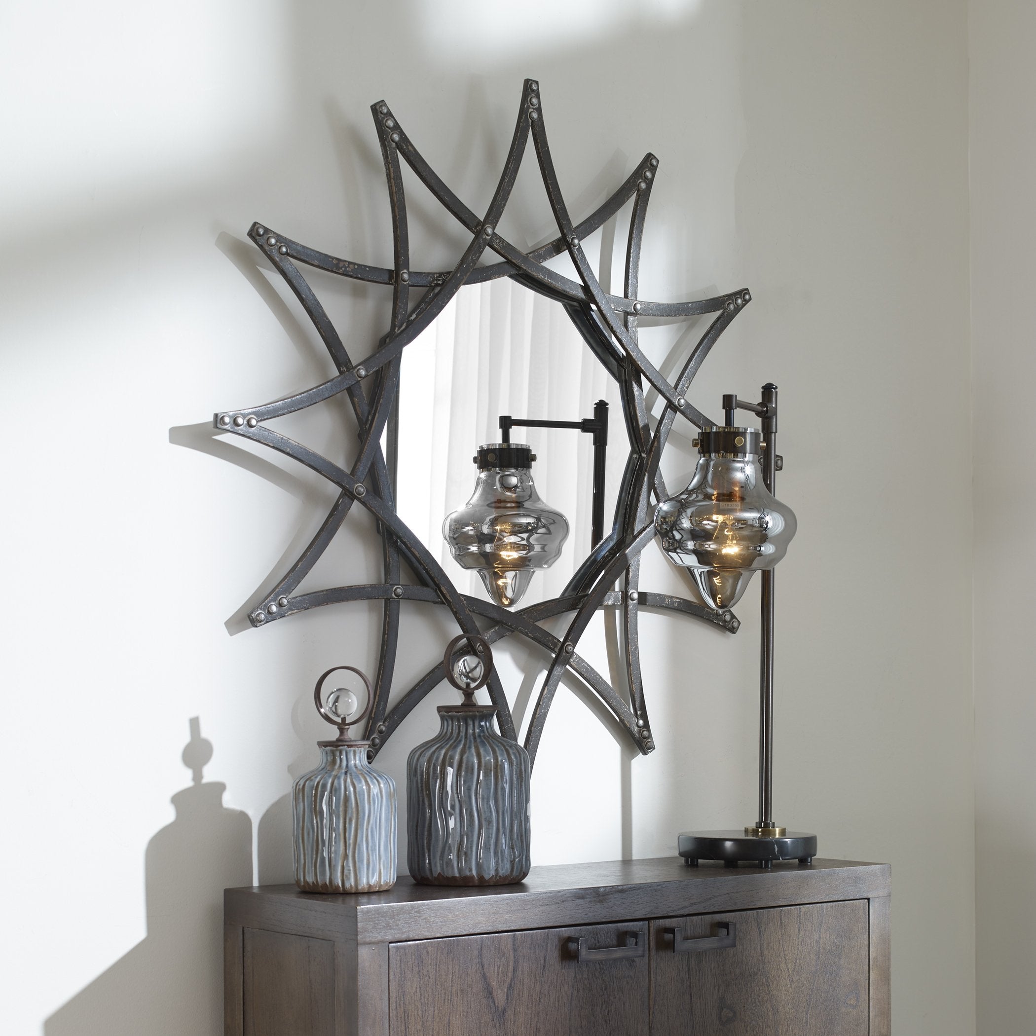 Uttermost Home Motor Freight-Rate To Be Quoted Uttermost Solaris Iron Star Mirror