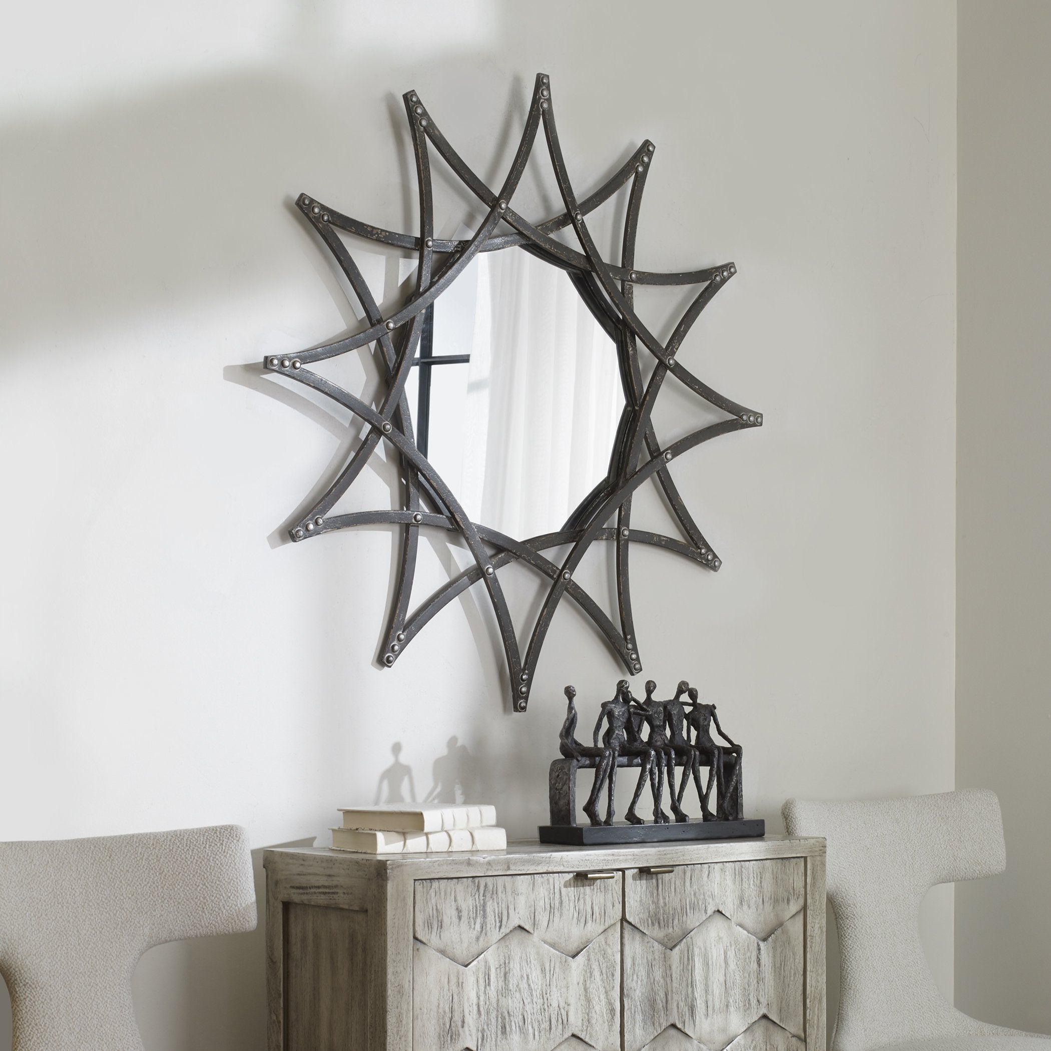 Uttermost Home Motor Freight-Rate To Be Quoted Uttermost Solaris Iron Star Mirror